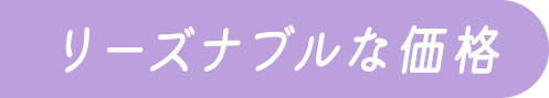 リーズナブルな価格